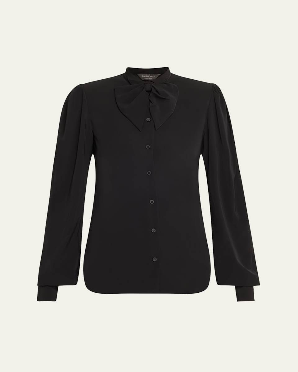 Bow Button Down Blouse